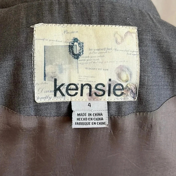 KENSIE Cropped Jacket Puff Sleeve and Frill Collar, Size 4 - Picture 10 of 11